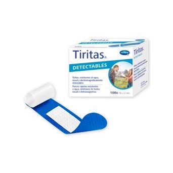 Tiritas® Detectables Azuis 19 x 72 mm - 100 unidades