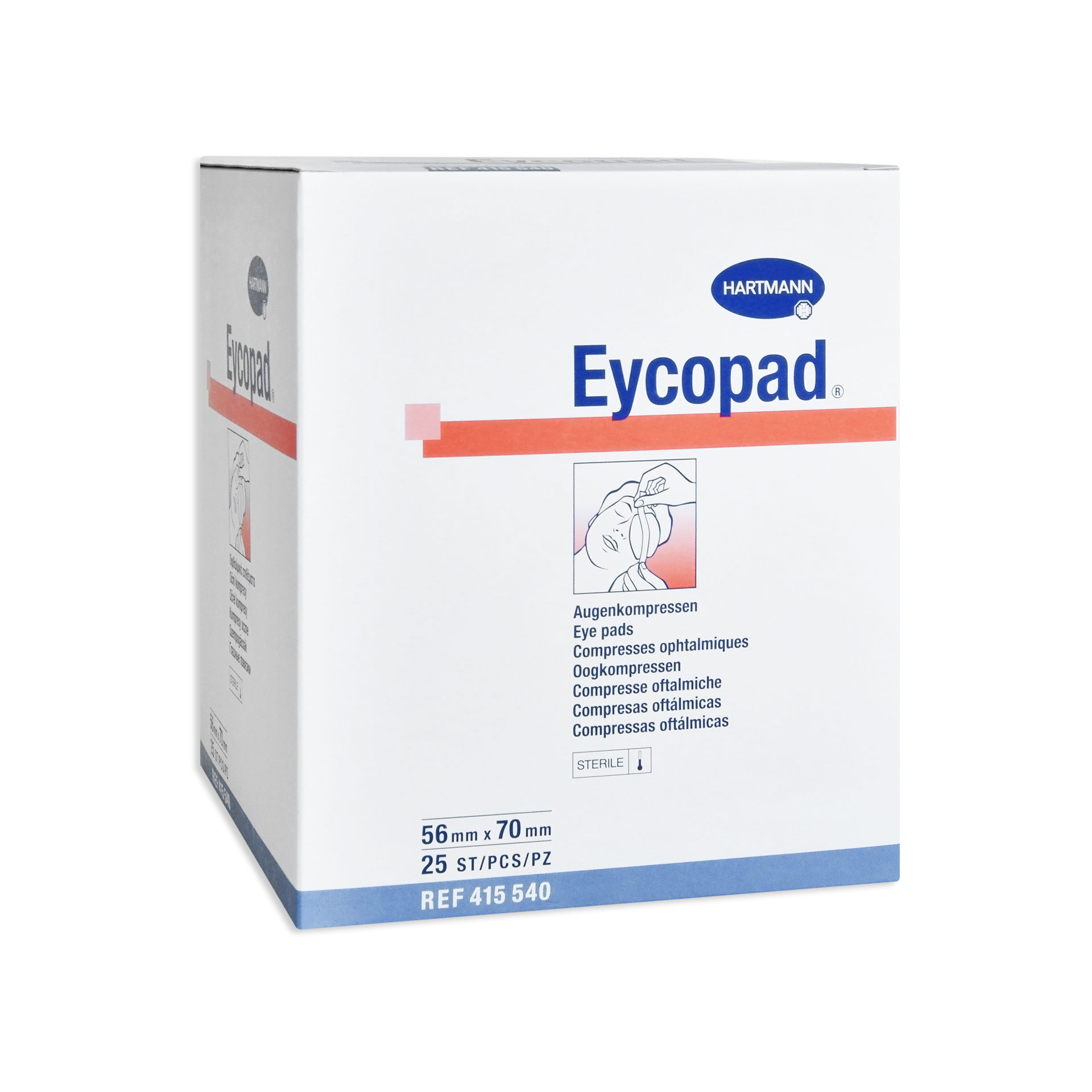 Eycopad Pensos Oculares 56 x 70 mm - 25 unidades Eycopad Pensos Oculares 56 x 70 mm - 25 unidades