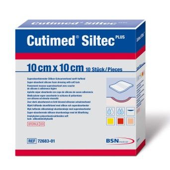 Cutimed Siltec Plus 10 x 20 cm - 10 unidades
