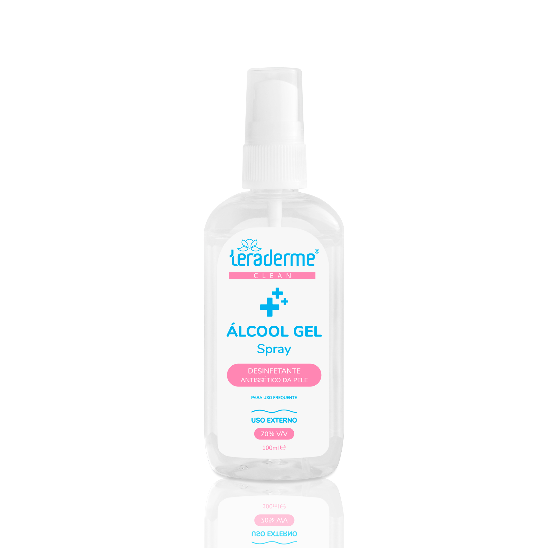 Álcool Gel Teraderme Clean Spray - 100 ml Álcool Gel Teraderme Clean Spray - 100 ml