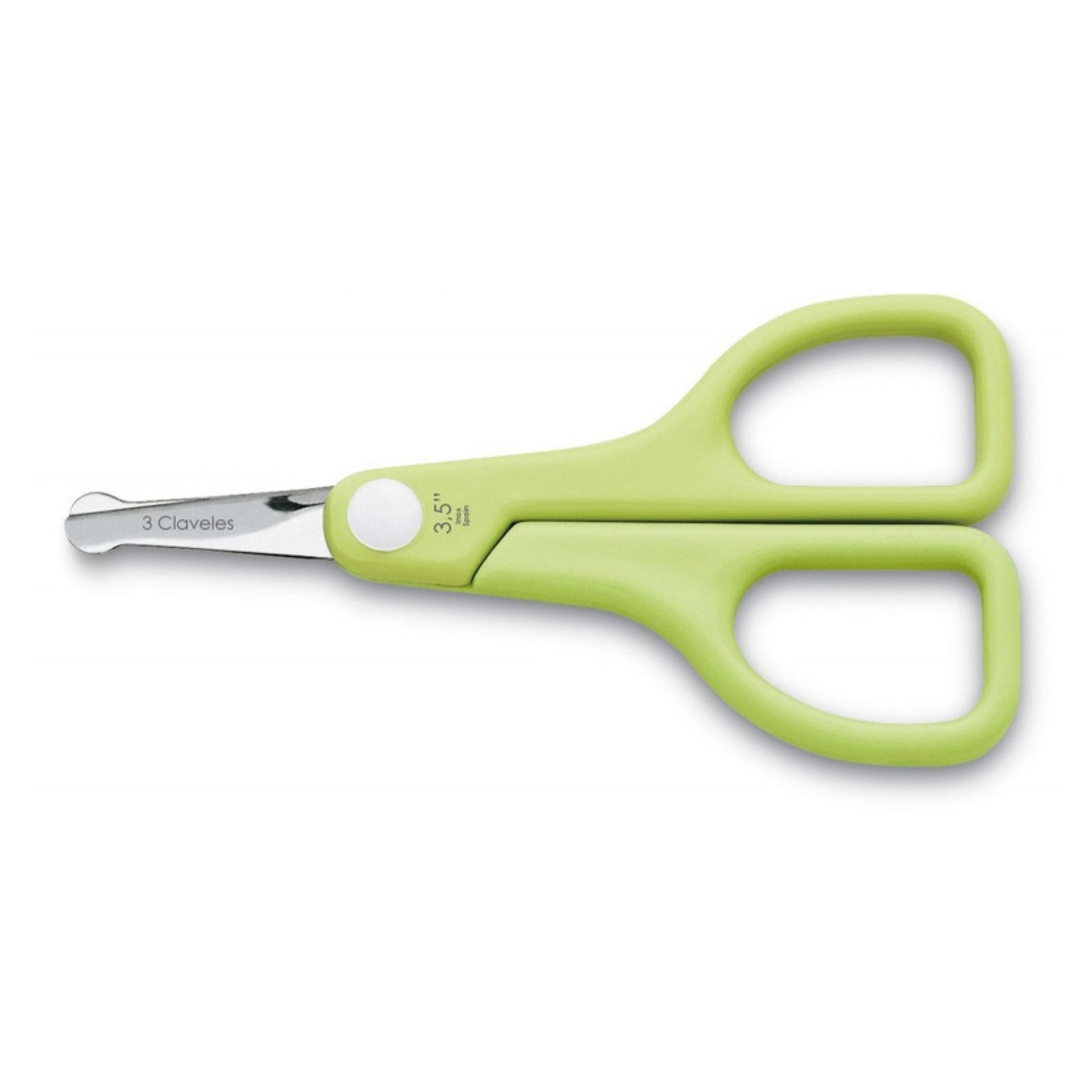 Tesoura para Bebé em Inox M.A.B.S. 9 cm - 3 Claveles Tesoura para Bebé em Inox M.A.B.S. 9 cm - 3 Claveles