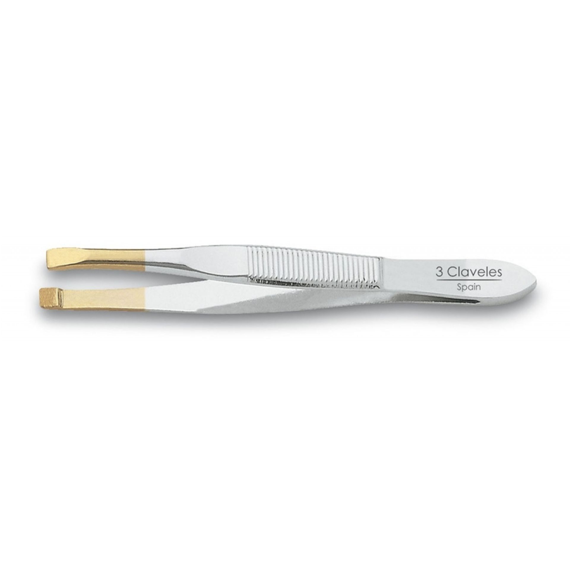 Pinça Depilatória Pequena com Ponta Dourada 8 cm - 3 Claveles Pinça Depilatória Pequena com Ponta Dourada 8 cm - 3 Claveles