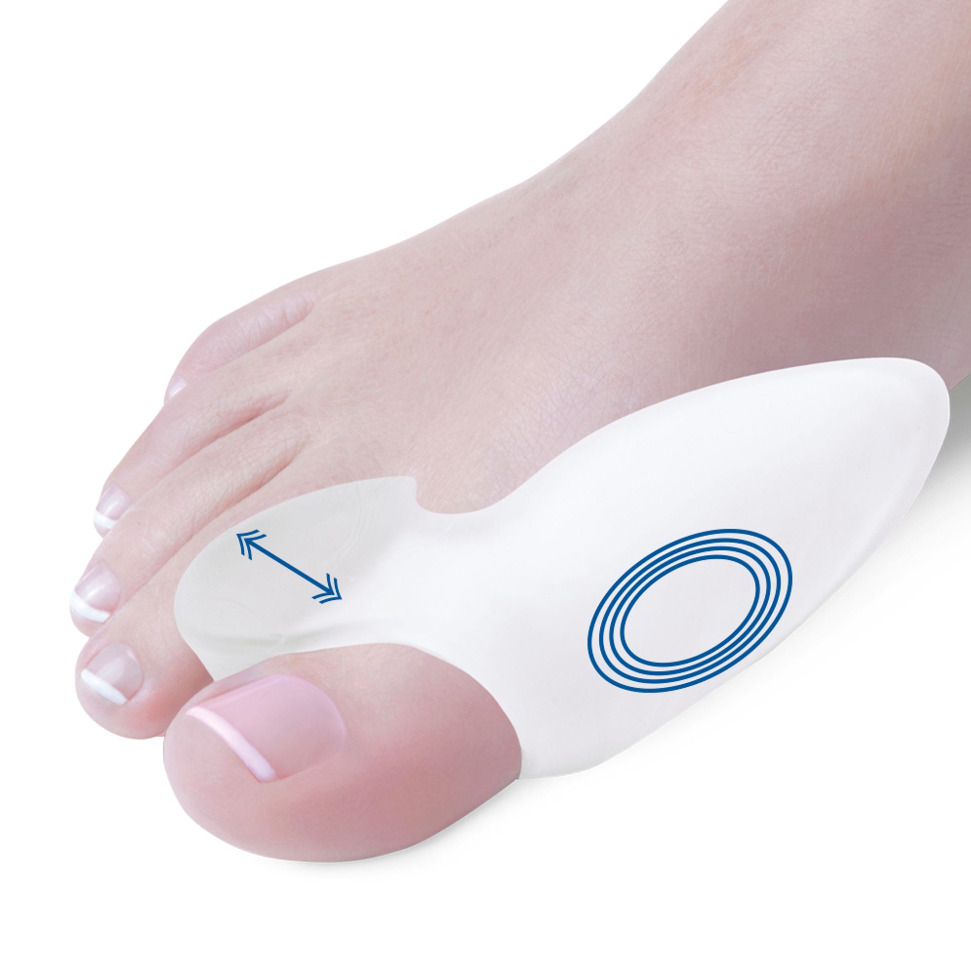 Protetor de Joanete com Separador de Dedos em Gel Protetor de Joanete com Separador de Dedos em Gel