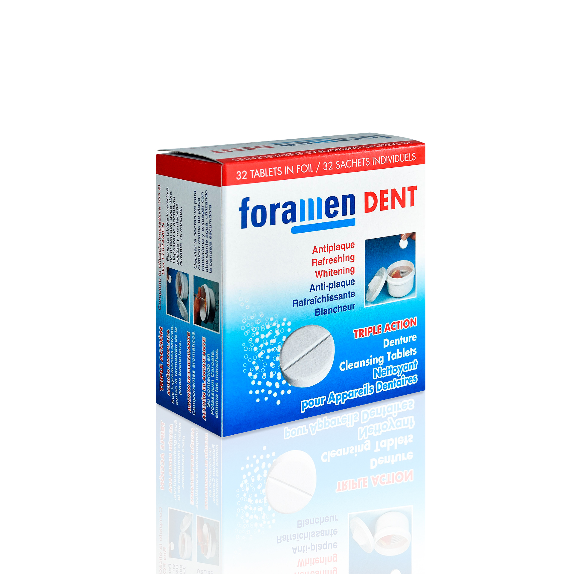 Pastilhas de Limpeza para Proteses Dent�rias 32 un. - Foramen