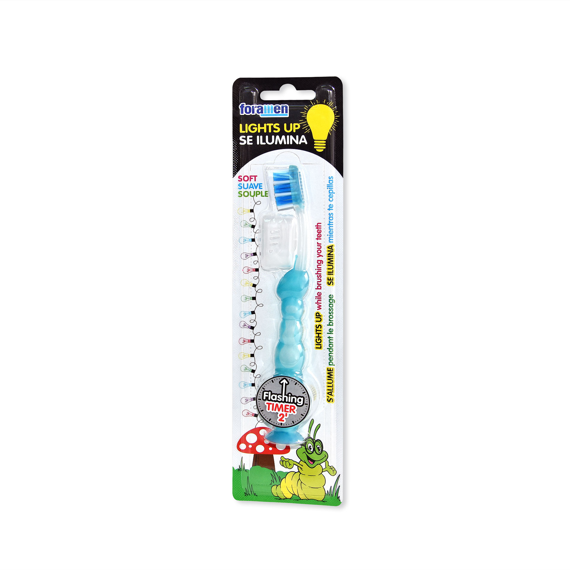 Escova de Dentes Suave com Luz - Foramen Junior Escova de Dentes Suave com Luz - Foramen Junior