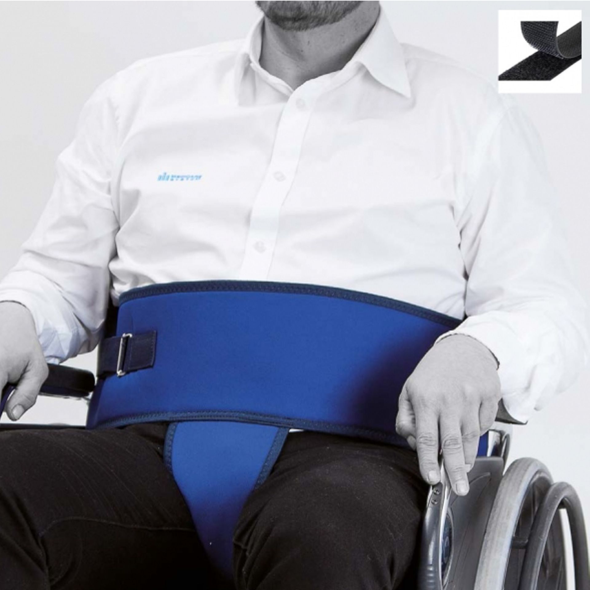 Imobilizador P�lvico com Fecho de Velcro para Cadeira de Rodas Salvaclip