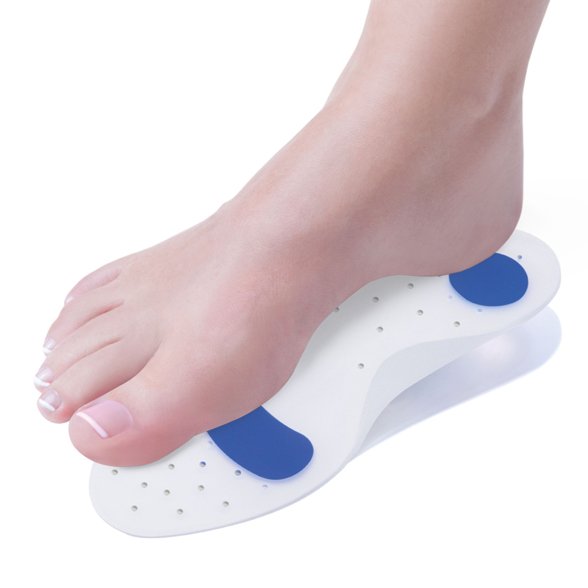 Palmilhas em Silicone com Elevação Metatársica Palmilhas em Silicone com Elevação Metatársica
