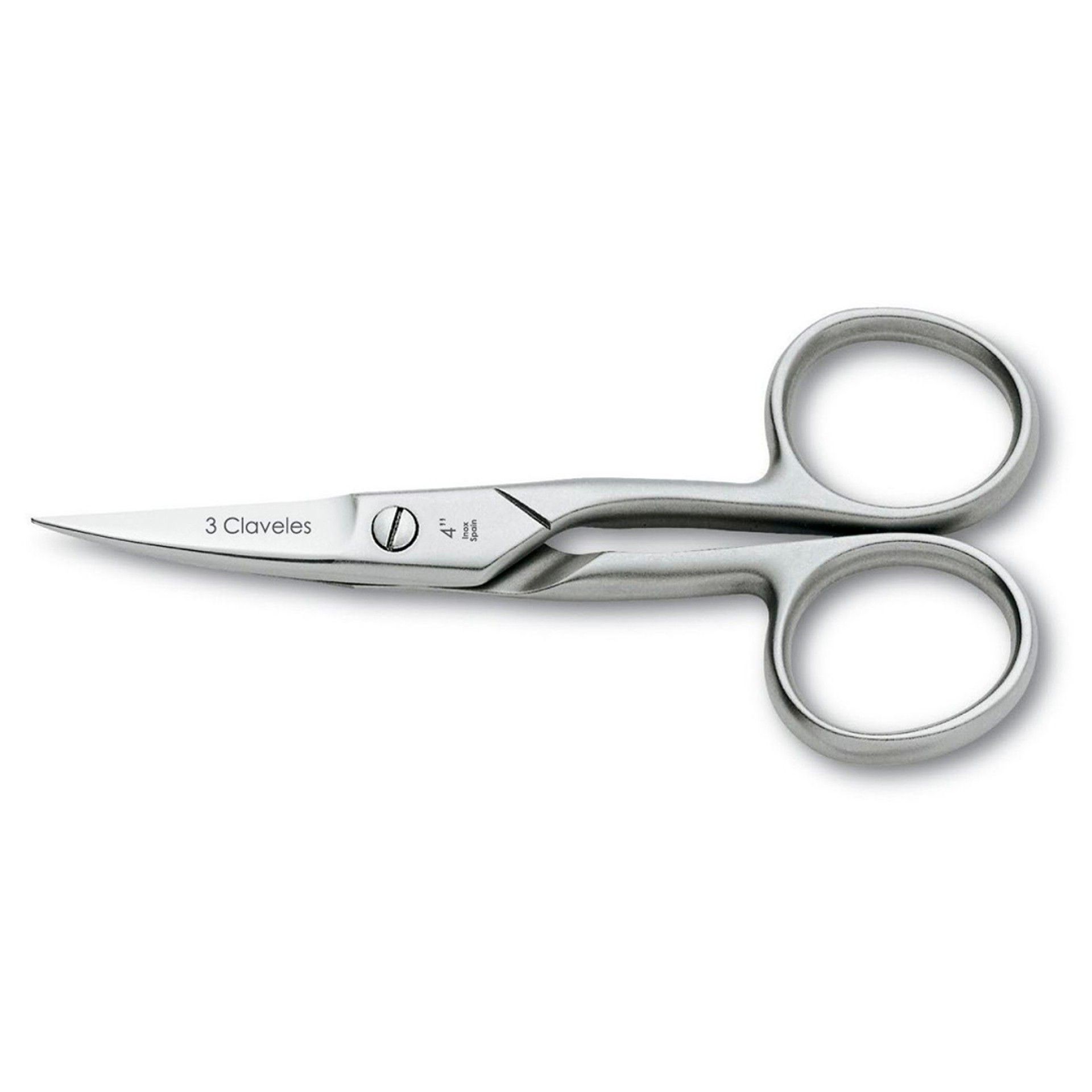 Tesoura para Unhas Curva em Inox 9 cm - 3 Claveles