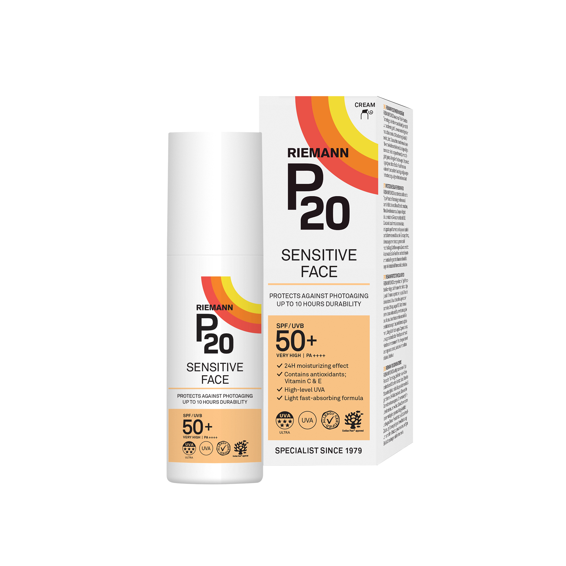 P20 Protetor Solar Sensitive Facial SPF50+ | 50 gramas P20 Protetor Solar Sensitive Facial SPF50+ | 50 gramas