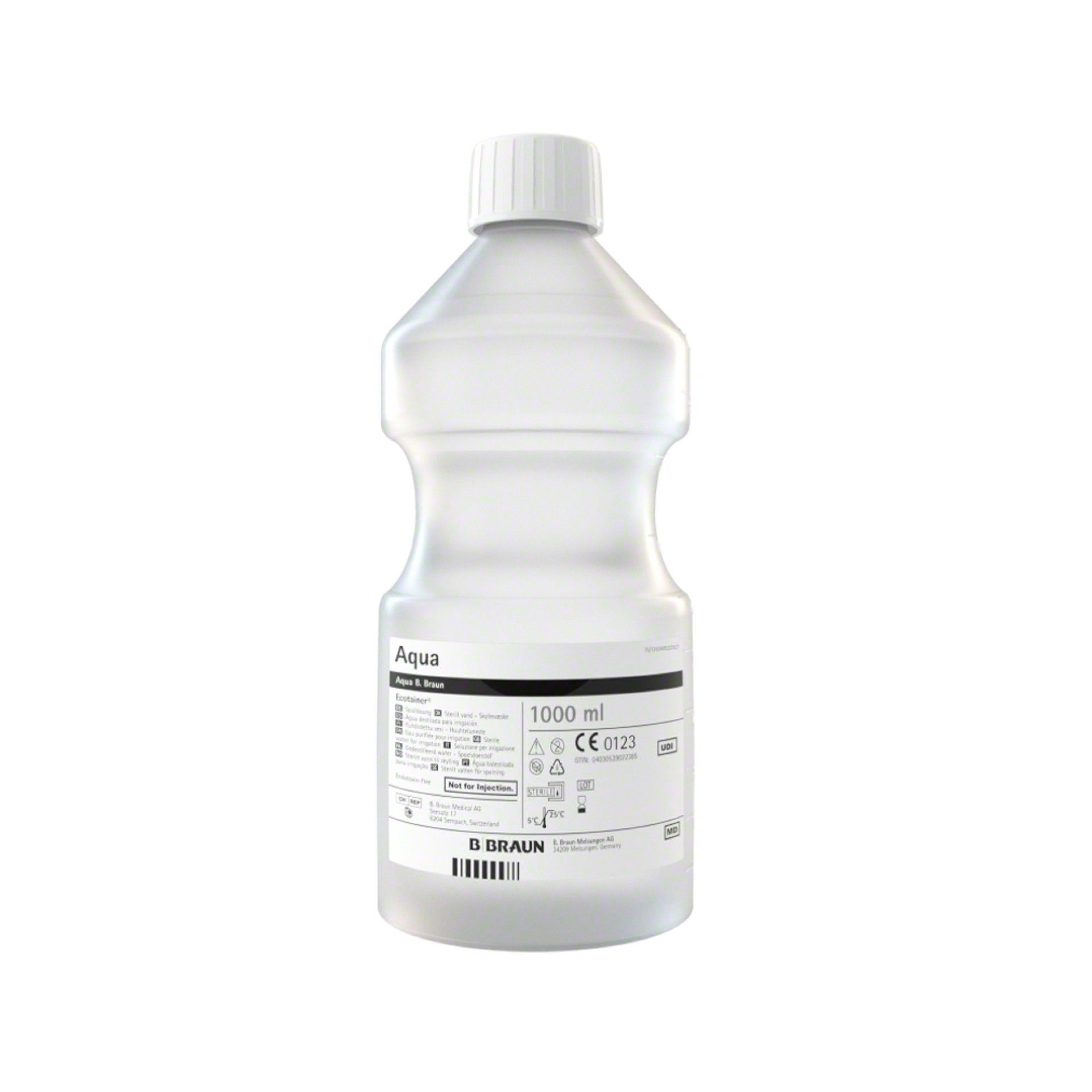 Ecotainer Aqua B.Braun - Água Bidestilada | 1000 ml Ecotainer Aqua B.Braun - Água Bidestilada | 1000 ml