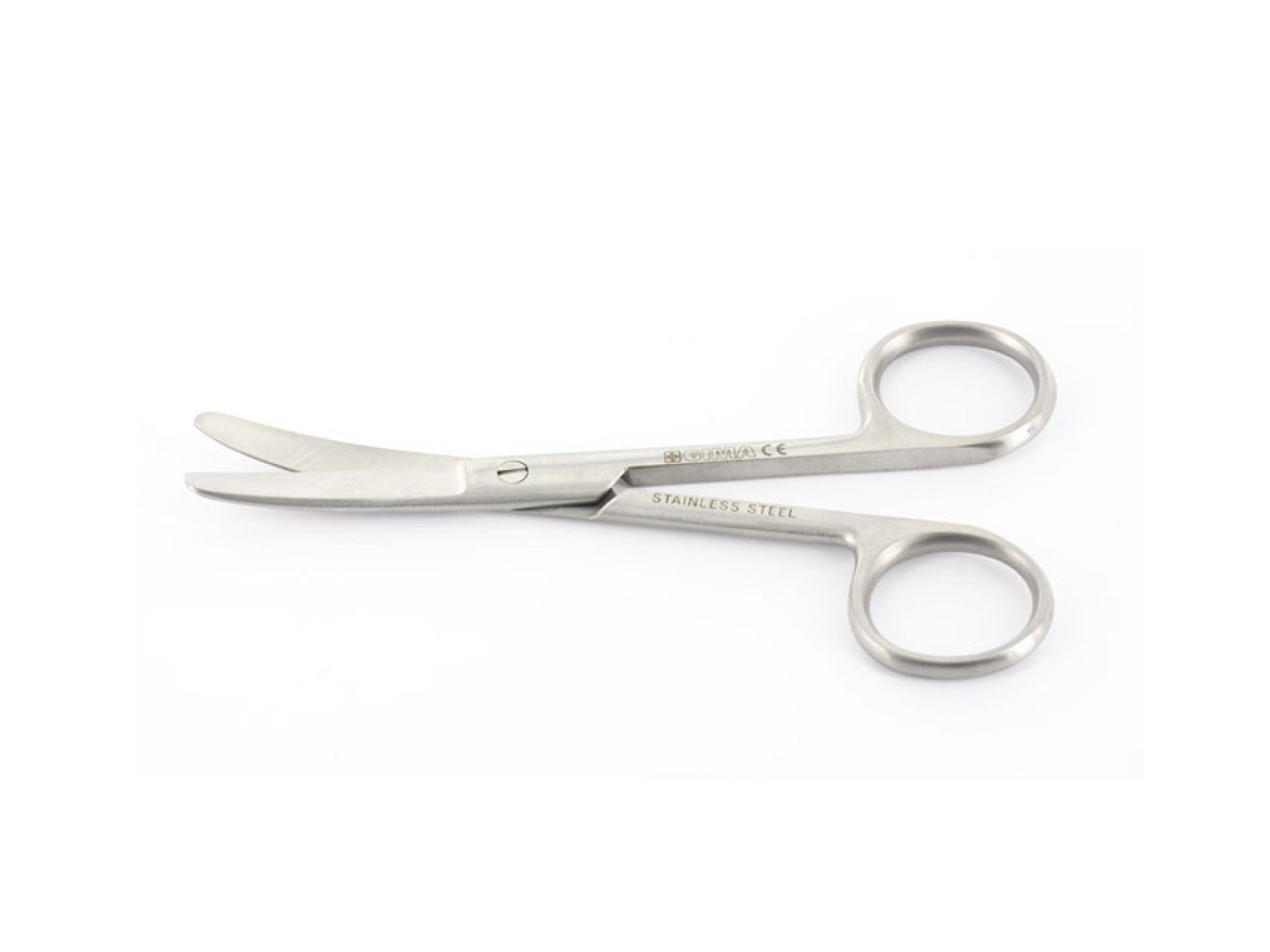 Tesoura Curva com Bicos Rombos - 11,5 cm
