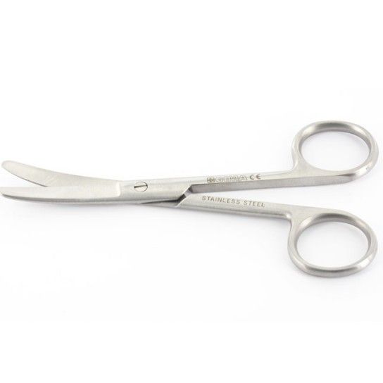 Tesoura Curva com Bicos Rombos - 14,5 cm
