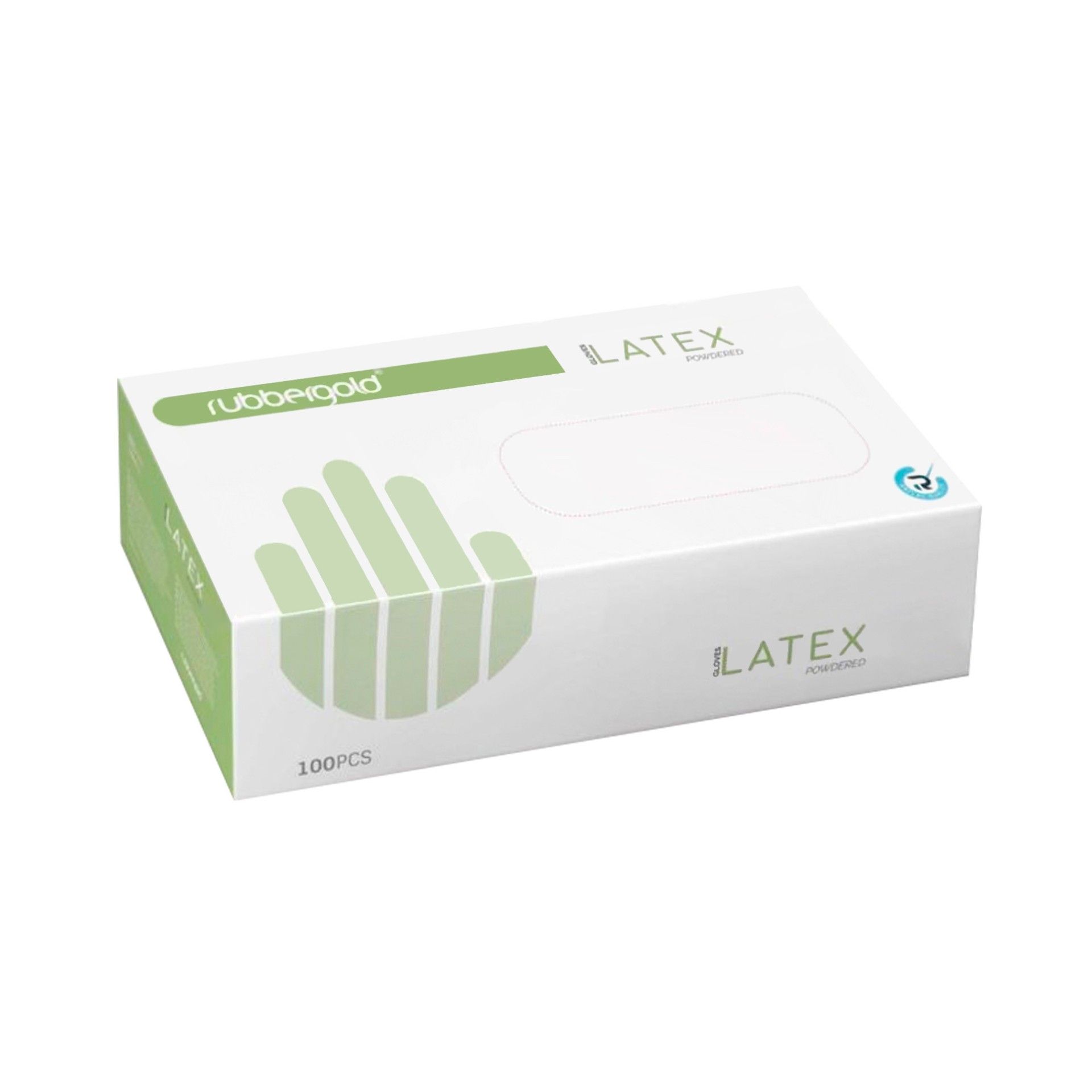 Luvas de L�tex com P� Rubbergold - 100 un | M