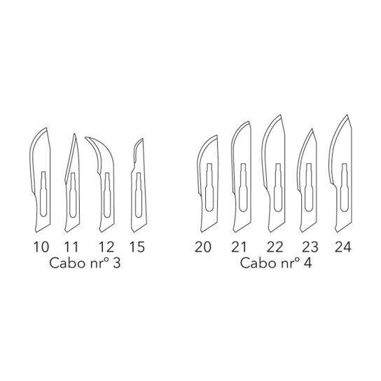 Lminas para Bisturi Razor Med - 100 unidades | N24