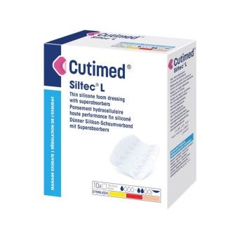 Cutimed Siltec L 15 x 15 cm - 10 unidades