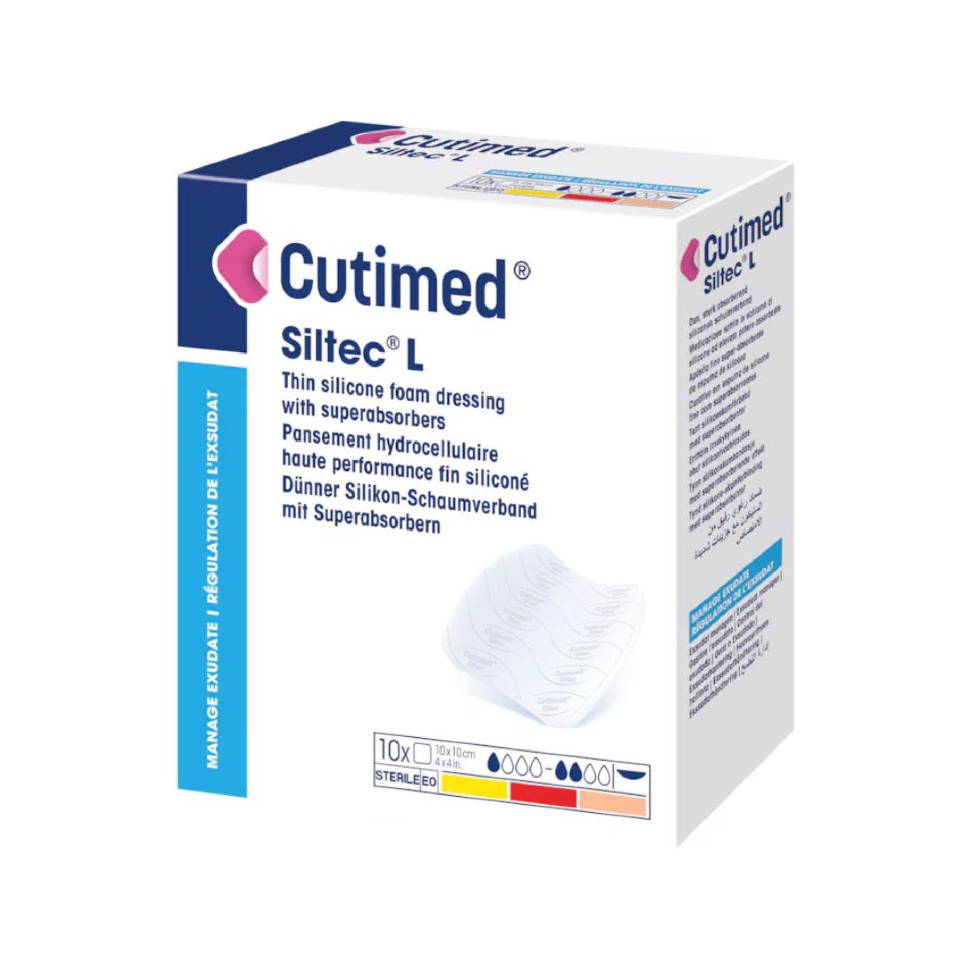 Cutimed Siltec L 15 x 15 cm - 10 unidades Cutimed Siltec L 15 x 15 cm - 10 unidades
