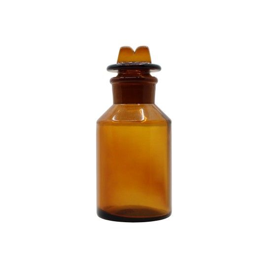Frasco de Vidro para Reagente com Boca Larga e Tampa - 250 ml Frasco de Vidro para Reagente com Boca Larga e Tampa - 250 ml