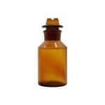 Frasco de Vidro para Reagente com Boca Larga e Tampa - 250 ml