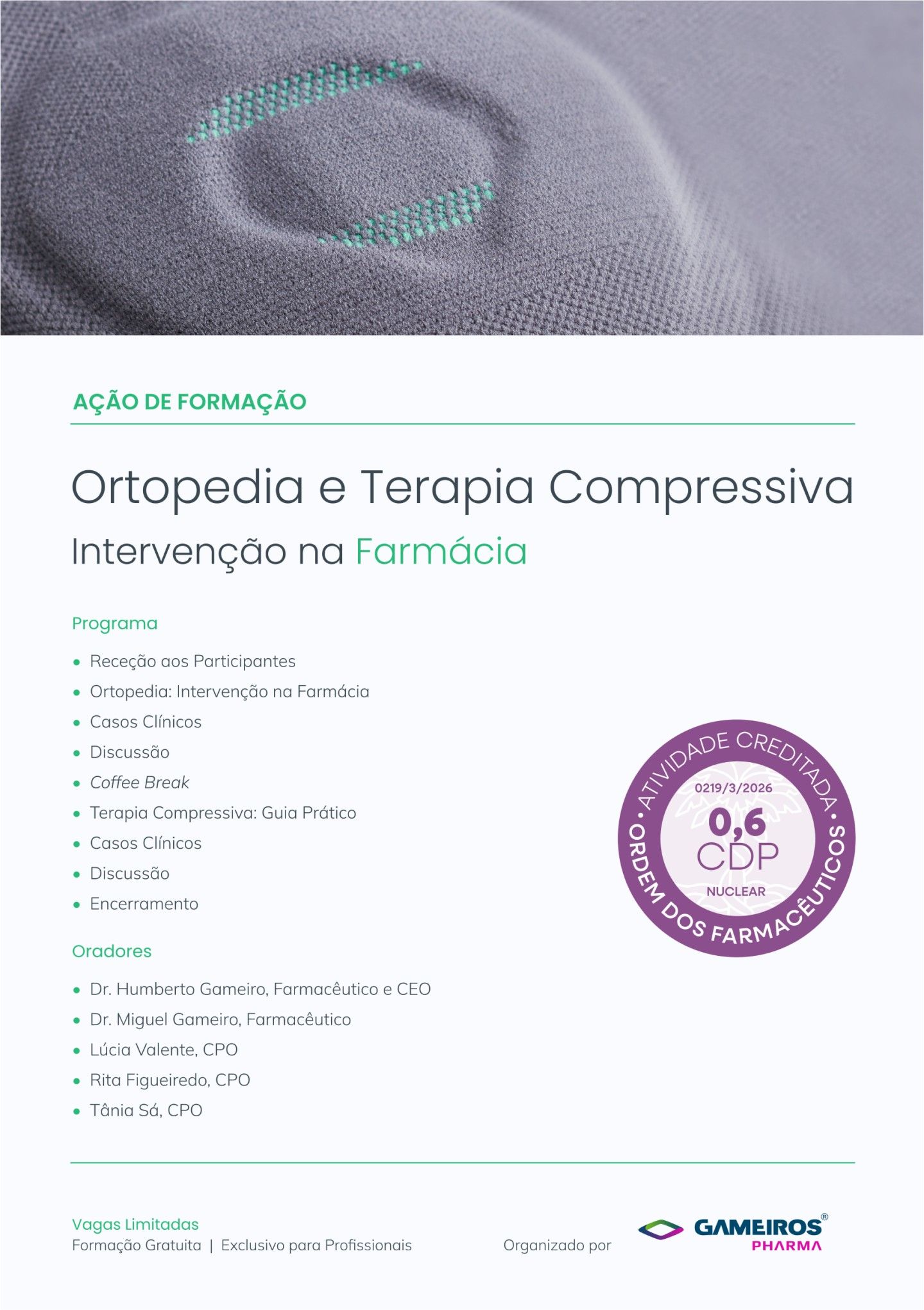 A��o de Forma��o Ortopedia e Terapia Compressiva