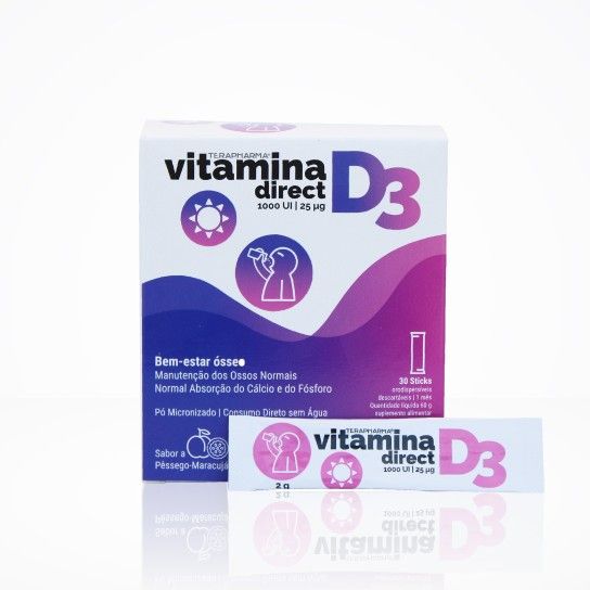 Vitamina D3 Direct Sticks Orodispersíveis Vitamina D3 Direct Sticks Orodispersíveis