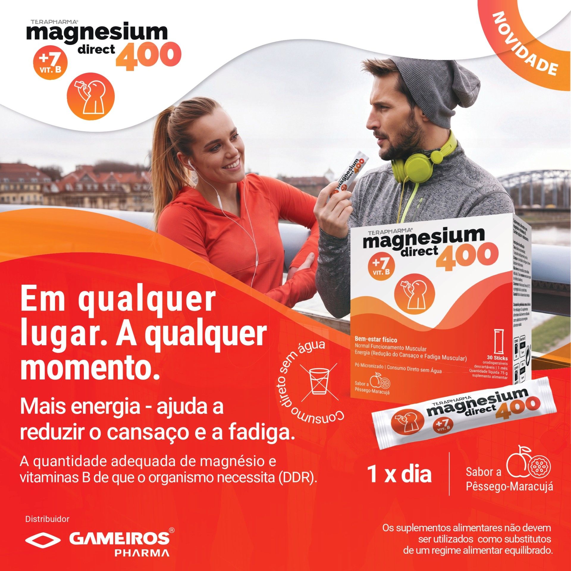 Magnesium Direct 400mg Sticks Orodispersíveis Magnesium Direct 400mg Sticks Orodispersíveis
