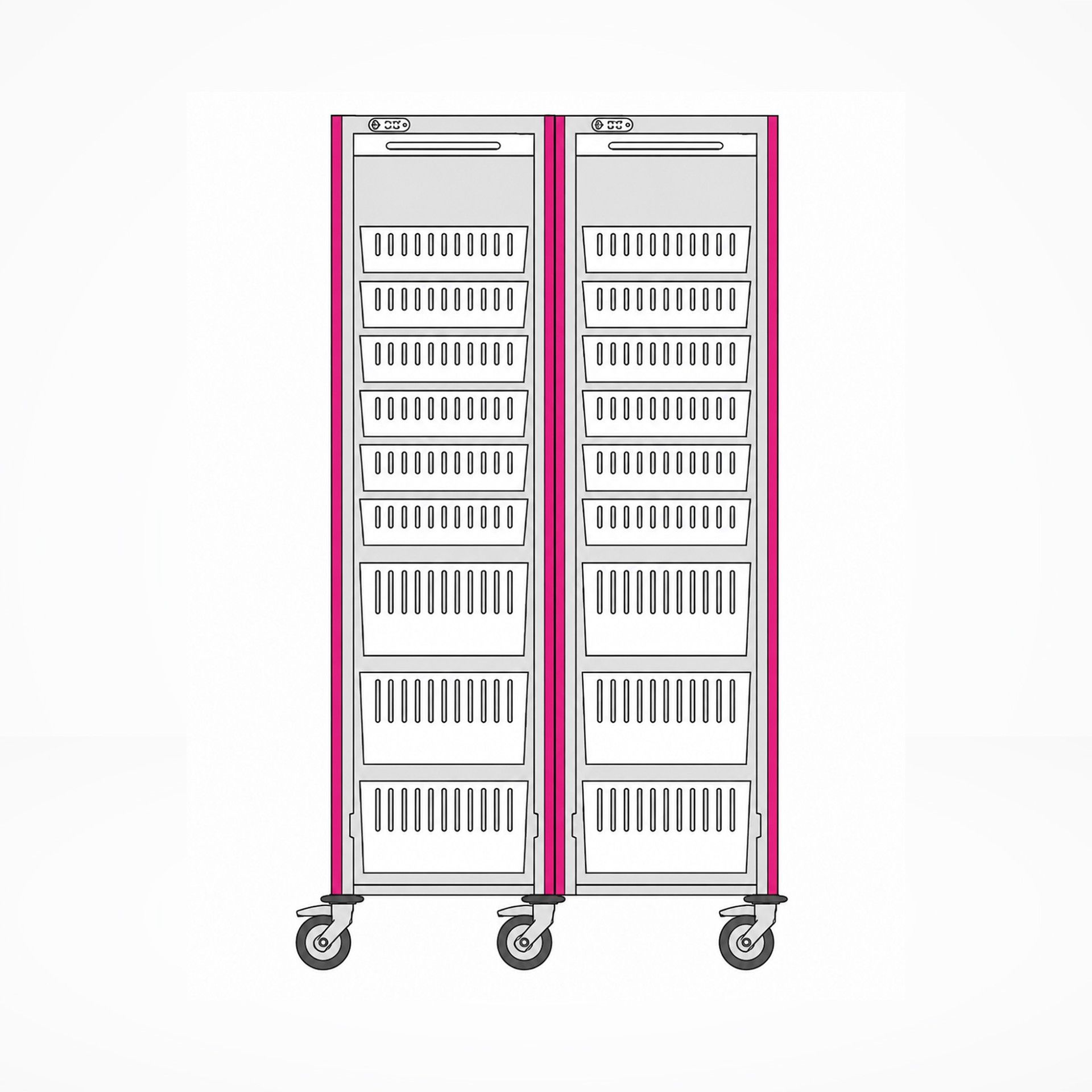 Arm�rio M�vel de Coluna Dupla para Dispositivos M�dicos Neop